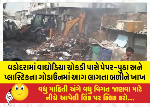 MailVadodara.com - Fire-breaks-out-in-paper-putha-and-plastic-godown-near-Waghodia-Chowkdi-in-Vadodara