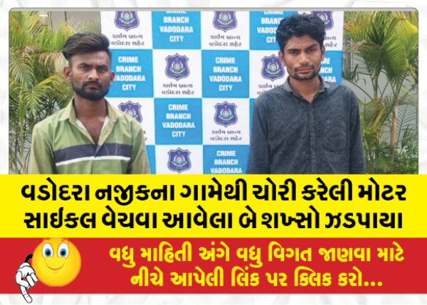 MailVadodara.com - Two-persons-who-came-to-sell-the-stolen-motorcycle-from-a-village-near-Vadodara-were-caught