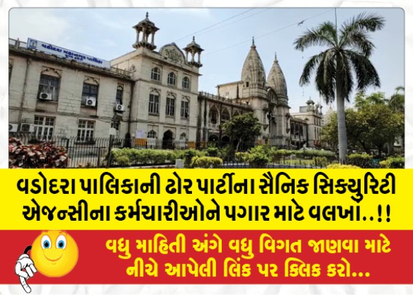 MailVadodara.com - Vadodara-Municipalitys-Cattle-Partys-Sainik-Security-Agency-worker-not-yet-paid-Salary