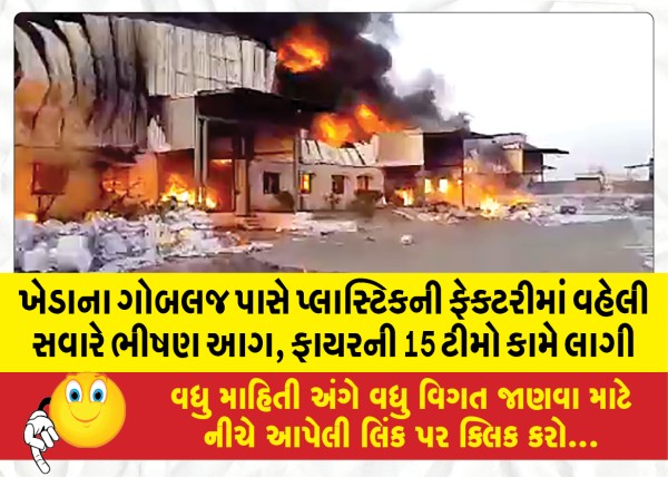 MailVadodara.com - Fierce-fire-early-morning-in-a-plastic-factory-near-Gobalj-in-Kheda-15-fire-teams-were-on-duty