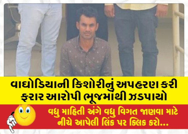 MailVadodara.com - The-absconding-accused-who-abducted-a-teenage-girl-from-Vaghodia-was-caught-from-Bhuj