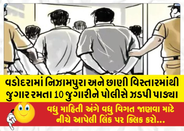 MailVadodara.com - Police-nabbed-10-gamblers-from-Nizampura-and-Chhani-areas-in-Vadodara