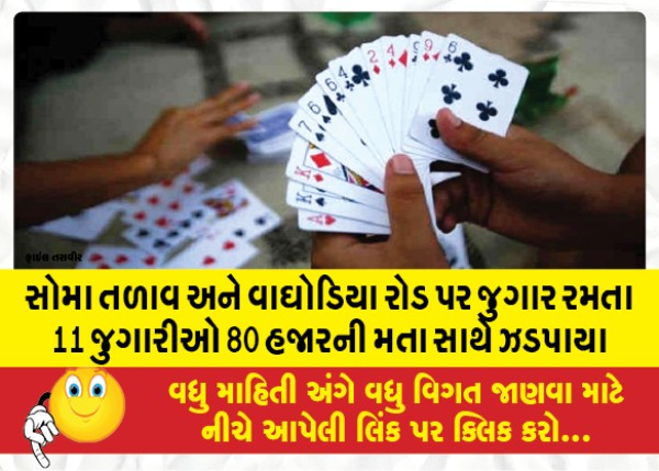 MailVadodara.com - 11-gamblers-caught-gambling-on-Soma-Lake-and-Waghodia-Road-with-80-thousand