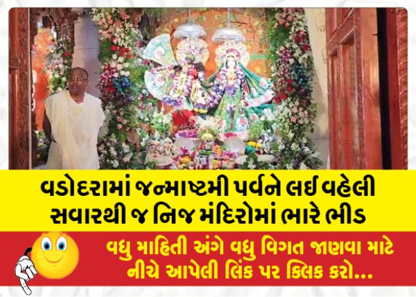 MailVadodara.com - In-Vadodara-there-is-a-huge-crowd-in-the-temples-since-early-morning-on-the-occasion-of-Janmashtami-festival