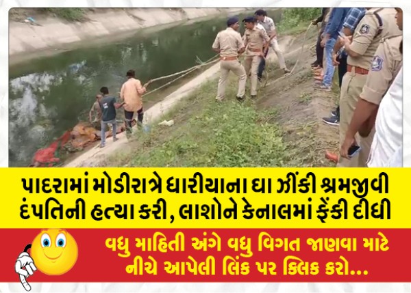 MailVadodara.com - Dhariya-stabbing-laborer-couple-to-death-bodies-dumped-in-canal-in-Padra-late-night