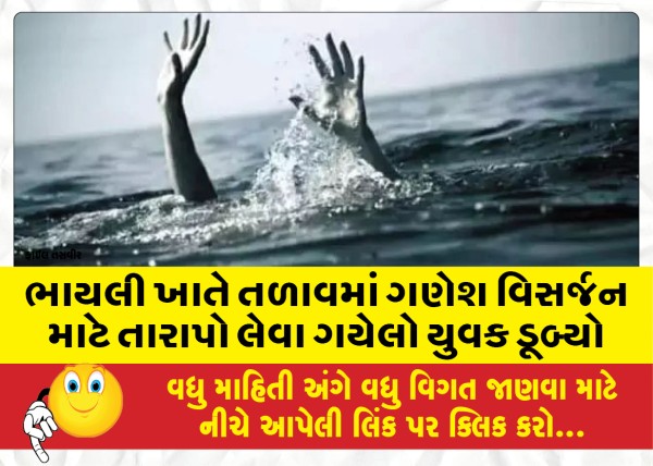 MailVadodara.com - A-young-man-who-had-gone-to-get-tarapo-for-Lord-Ganesh-immersion-in-the-lake-at-Bhayli-drowned