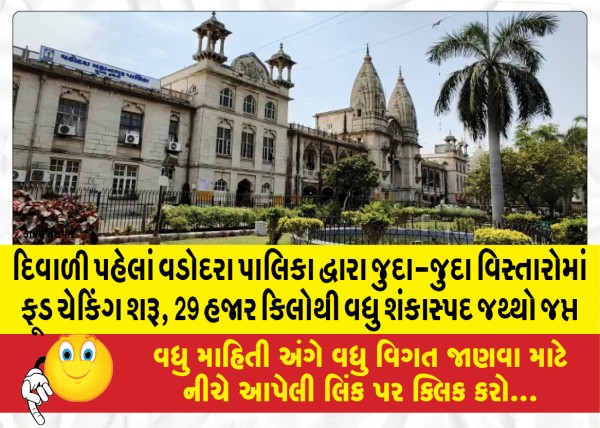 MailVadodara.com - Before-Diwali-Vadodara-Municipality-started-food-checking-in-different-areas-more-than-29-thousand-kg-of-suspicious-quantity-was-seized