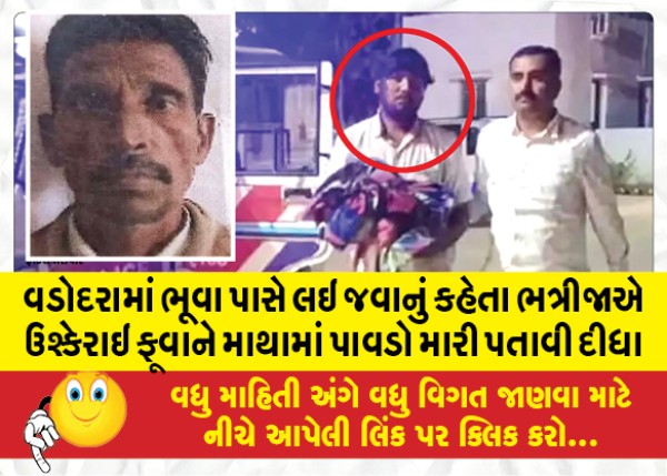 MailVadodara.com - In-Vadodara-when-he-asked-to-be-taken-to-Bhuwa-the-nephew-got-angry-and-hit-Bhuwa-on-the-head-with-a-shovel