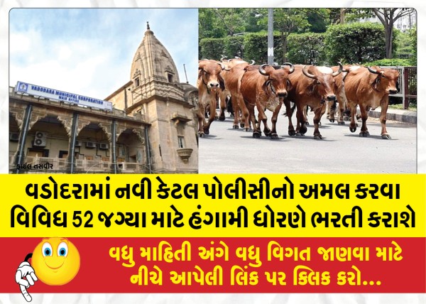 MailVadodara.com - To-implement-the-new-Cattle-Policy-in-Vadodara-recruitment-will-be-done-on-temporary-basis-for-various-52-posts