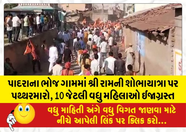 MailVadodara.com - Stone-pelting-on-Shri-Rams-procession-in-Bhoj-village-of-Padra-10-more-women-injured