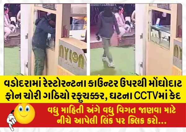 MailVadodara.com - Expensive-phone-stolen-from-the-counter-of-a-restaurant-in-Vadodara-caught-on-CCTV