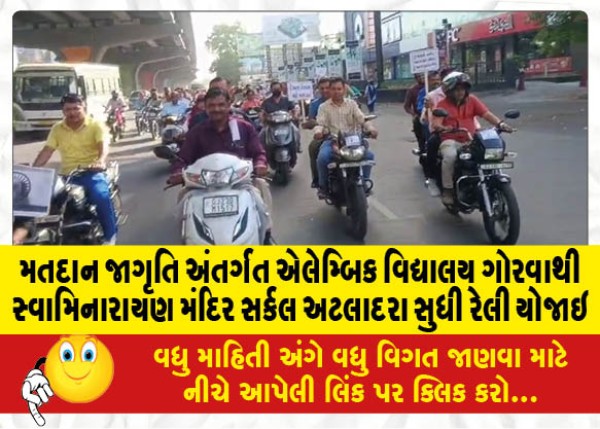 MailVadodara.com - A-rally-was-held-from-Alembic-Vidyalaya-Gorwa-to-Swaminarayan-Mandir-Circle-Atladara-as-part-of-voting-awareness