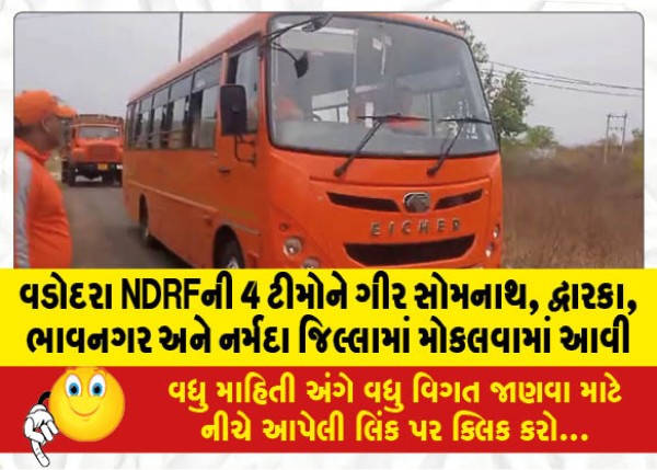 MailVadodara.com - 4-teams-of-Vadodara-NDRF-dispatched-to-Gir-Somnath-Dwarka-Bhavnagar-and-Narmada-districts