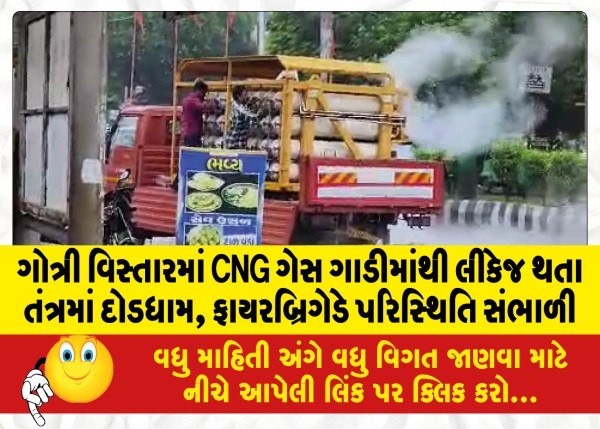 MailVadodara.com - Leakage-from-CNG-gas-vehicle-in-Gotri-area-fire-brigade-took-charge-of-the-situation