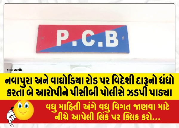 MailVadodara.com - PCB-police-nabbed-two-accused-who-were-selling-foreign-liquor-on-Navapura-and-Waghodia-roads