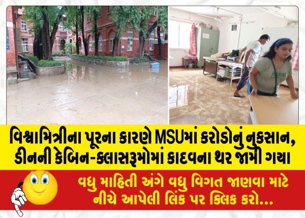 MailVadodara.com - Vishwamitri-floods-cost-MSU-crores-mud-freezes-in-deans-cabin-classrooms