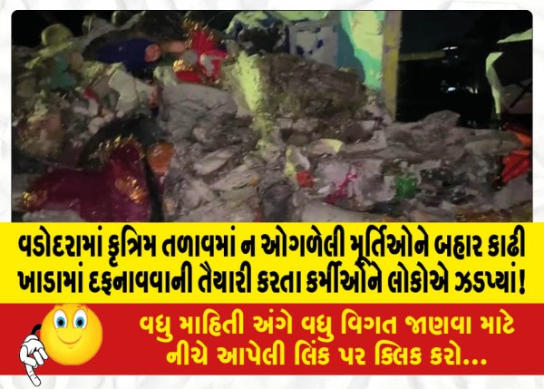 MailVadodara.com - In-Vadodara-people-caught-the-workers-who-were-preparing-to-bury-the-unmelted-idols-in-the-artificial-lake