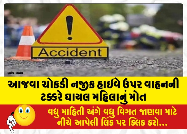 MailVadodara.com - An-injured-woman-died-after-being-hit-by-a-vehicle-on-the-highway-near-Ajawa-Chowkdi