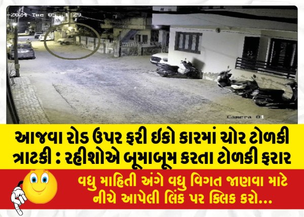 MailVadodara.com - A-gang-of-thieves-struck-again-in-Eco-cars-on-Ajwa-Road-Residents-screamed-and-the-gang-ran-away