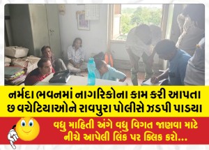 MailVadodara.com - Raopura-police-nabbed-six-middlemen-who-were-doing-citizens-work-in-Narmada-Bhavan