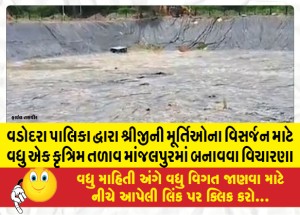 MailVadodara.com - Vadodara-Municipality-is-considering-to-build-one-more-artificial-lake-at-Manjalpur-for-immersion-of-idols-of-Sriji