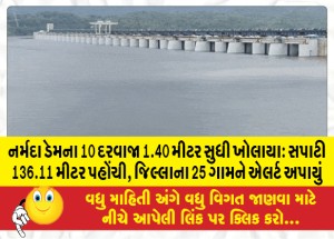 MailVadodara.com - 10-gates-of-Narmada-Dam-opened-up-to-1-40m-Level-reaches-136-11-m-alert-to-25-villages-in-Vadodara-district