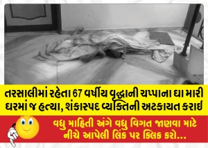 MailVadodara.com - A-67-year-old-man-living-in-Tarsali-was-stabbed-to-death-in-his-house-the-suspect-was-arrested