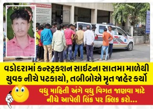 MailVadodara.com - Youth-falls-from-seventh-floor-of-construction-site-in-Vadodara-doctors-declare-dead