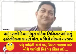 MailVadodara.com - Senior-lawyer-dies-of-heart-attack-in-Diwalipura-court-of-Vadodara-lawyers-mourn