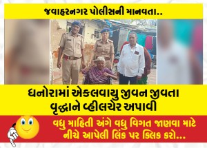 MailVadodara.com - A-wheelchair-was-given-to-an-old-man-living-alone-in-Dhanora