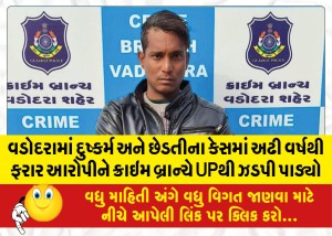 MailVadodara.com - Accused-absconding-for-two-and-a-half-years-in-Vadodara-rape-and-molestation-case-Crime-Branch-nabbed-from-UP