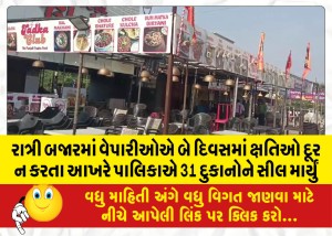 MailVadodara.com - The-traders-in-the-night-bazaar-did-not-remove-the-defects-in-two-days-and-finally-the-municipality-sealed-31-shops