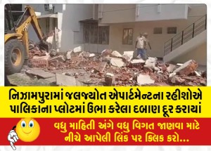 MailVadodara.com - Residents-of-Jaljyot-Apartments-in-Nizampura-remove-pressure-on-municipal-plots