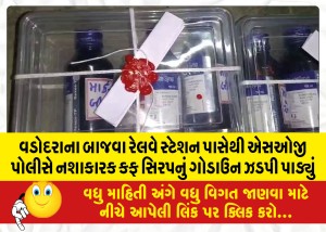 MailVadodara.com - SOG-police-busted-godown-of-narcotic-cough-syrup-from-Bajwa-railway-station-in-Vadodara