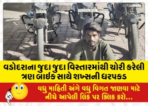 MailVadodara.com - crime-branch-Men-arrested-with-three-bikes-stolen-from-different-areas-of-Vadodara