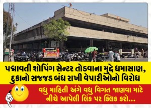 MailVadodara.com - Uproar-over-demolition-of-Padmavati-shopping-center-traders-protest-by-keeping-shops-tightly-closed