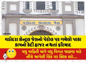 MailVadodara.com - Vadodara-Central-Jail-Parole-Inmate-Complaint-Not-Appearing