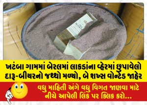 MailVadodara.com - A-quantity-of-liquor-beer-hidden-in-a-barrel-in-a-wooden-shed-was-found-in-Khatamba-village-two-persons-were-declared-wanted