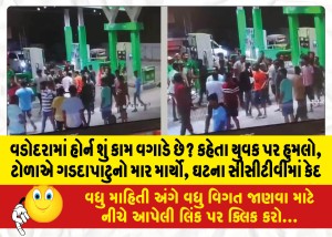 વડોદરામાં હોર્ન શું કામ વગાડે છે? કહેતા યુવક પર હુમલો, ટોળાએ ગડદાપાટુનો માર માર્યો, ઘટના સીસીટીવીમાં કેદ