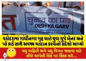 MailVadodara.com - At-Gandhinagar-Griha-in-Vadodara-a-youth-group-with-a-banner-and-play-cards-gave-the-message-of-compulsory-voting