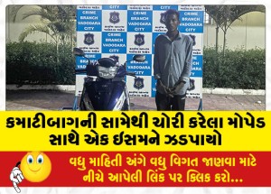 MailVadodara.com - An-man-was-caught-with-a-stolen-moped-in-front-of-Kamatibagh