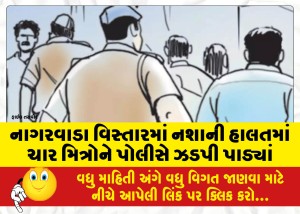 MailVadodara.com - Police-nabbed-four-friends-in-a-state-of-intoxication-in-Nagarwada-area