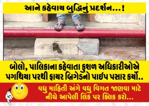 MailVadodara.com - the-so-called-skilled-officials-of-the-municipality-passed-the-pipe-of-the-fire-brigade-from-the-steps