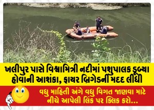 MailVadodara.com - Fear-of-herder-drowning-in-Vishwamitri-river-near-Khalipur-help-of-fire-brigade-sought