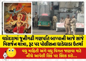 MailVadodara.com - police-raids-were-conducted-on-the-route-of-Junigarhi-Ganapati-Bappas-visarjan-yatra