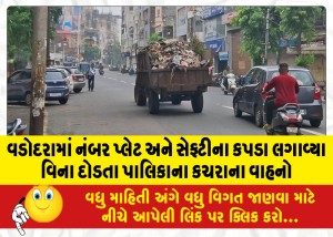 MailVadodara.com - Municipal-waste-vehicles-running-without-number-plates-and-safety-cloths-in-Vadodara