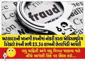 MailVadodara.com - An-executive-director-working-in-a-private-company-of-Atladara-defrauded-the-company-to-the-tune-of-23-36-lakhs